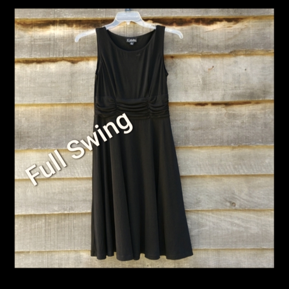 💖 💖K Studio Black Sleeveless A line Dress EUC